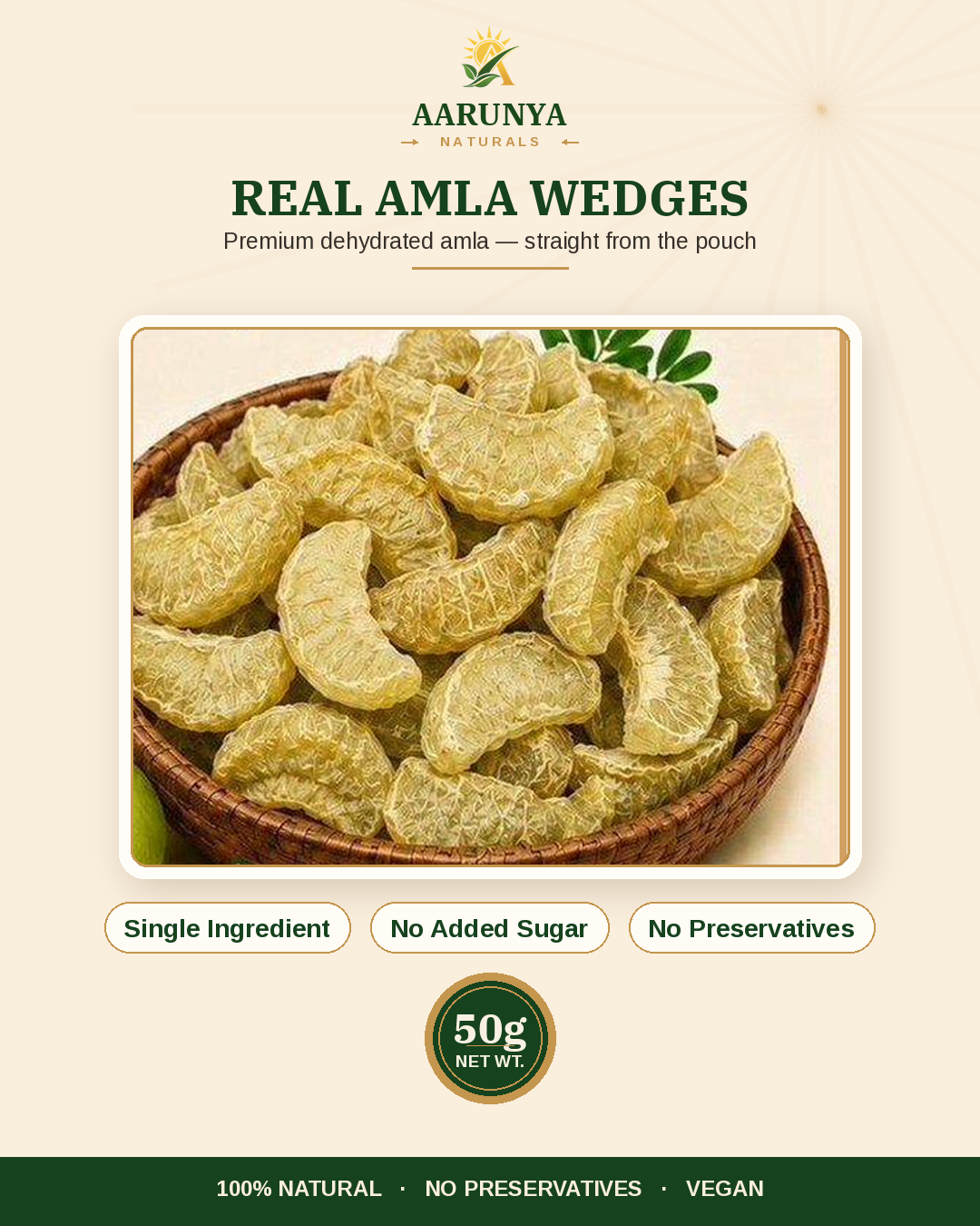 Dehydrated Amla Wellness Wedges