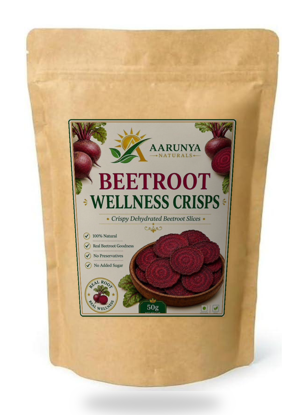 Dehydrated Beetroot Wellness Crisps