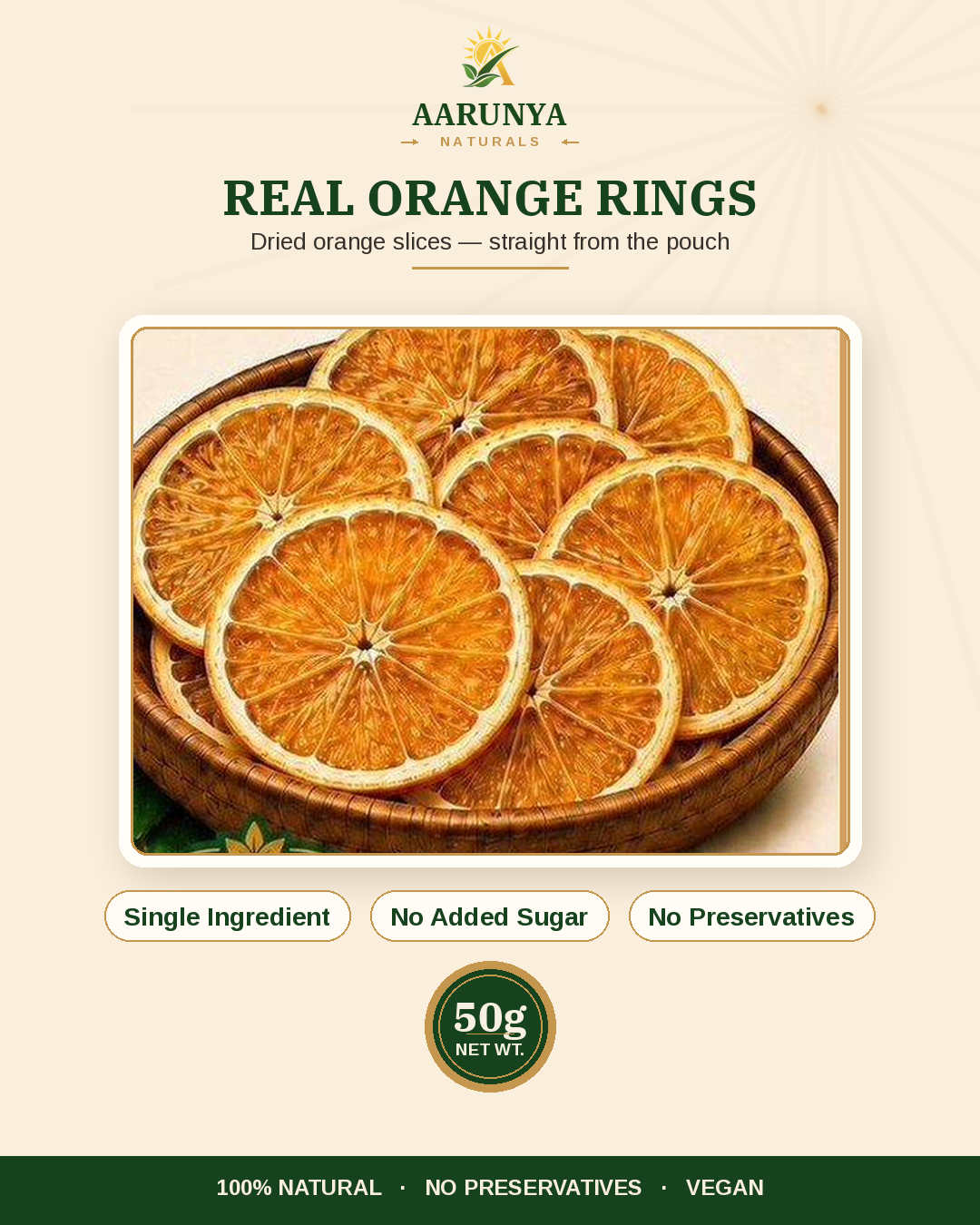 Dehydrated Orange Infusion Rings